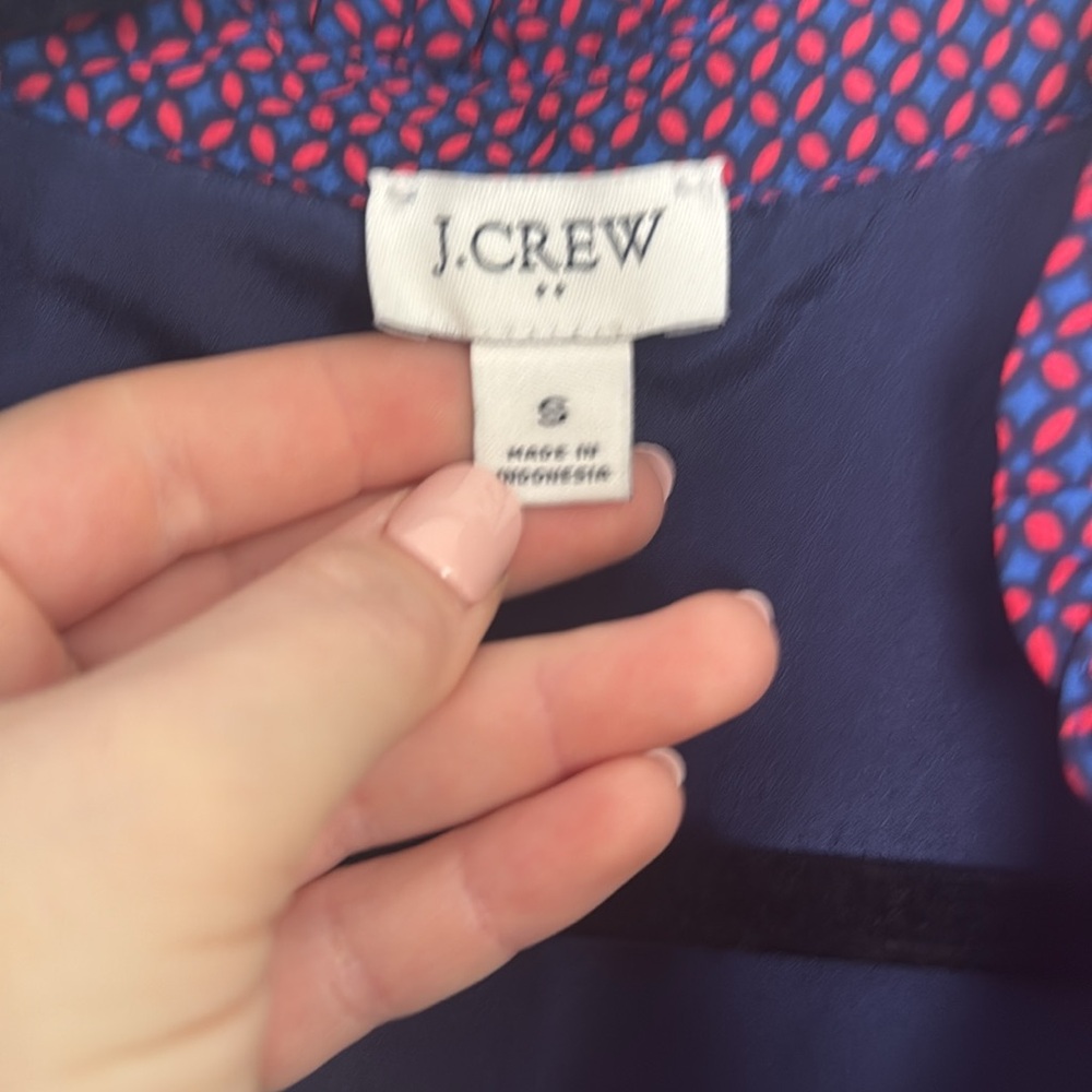 ๐ค J.CREW Patterned Ruffle Detail Blouse - Picture 4 of 6